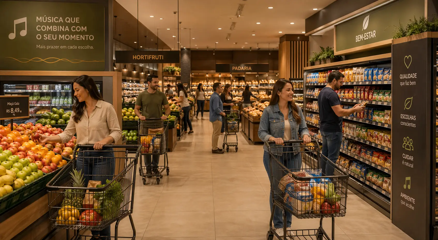Identidade sonora em ambiente comercial